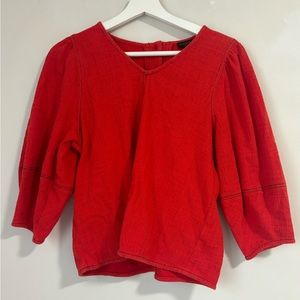 Current Air - Los Angeles red blouse